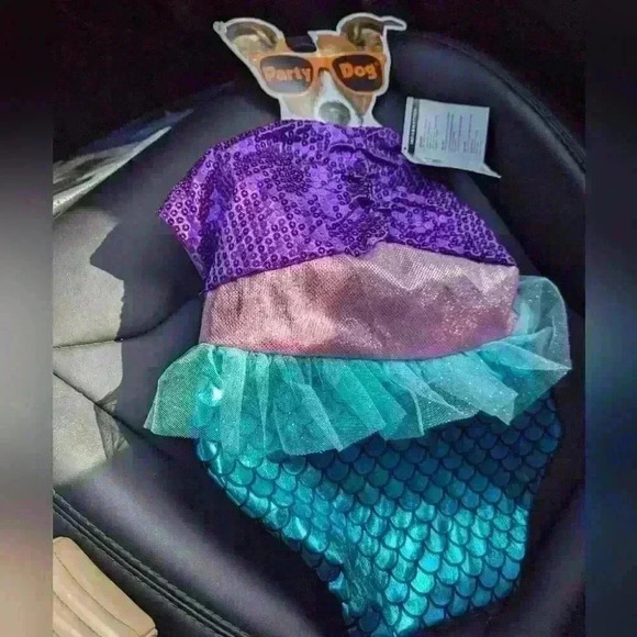 Party  City Mermaid Dog Costume - size L/XL Bnwt - Picture 4 of 5